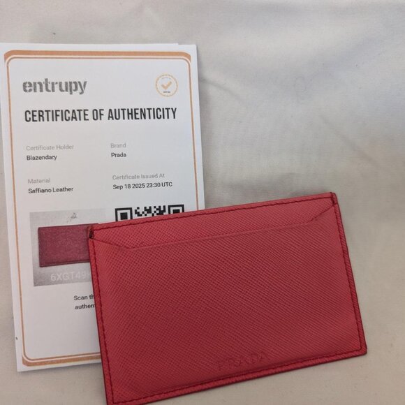 Authentic Pink Prada Cardholder - Picture 1 of 4